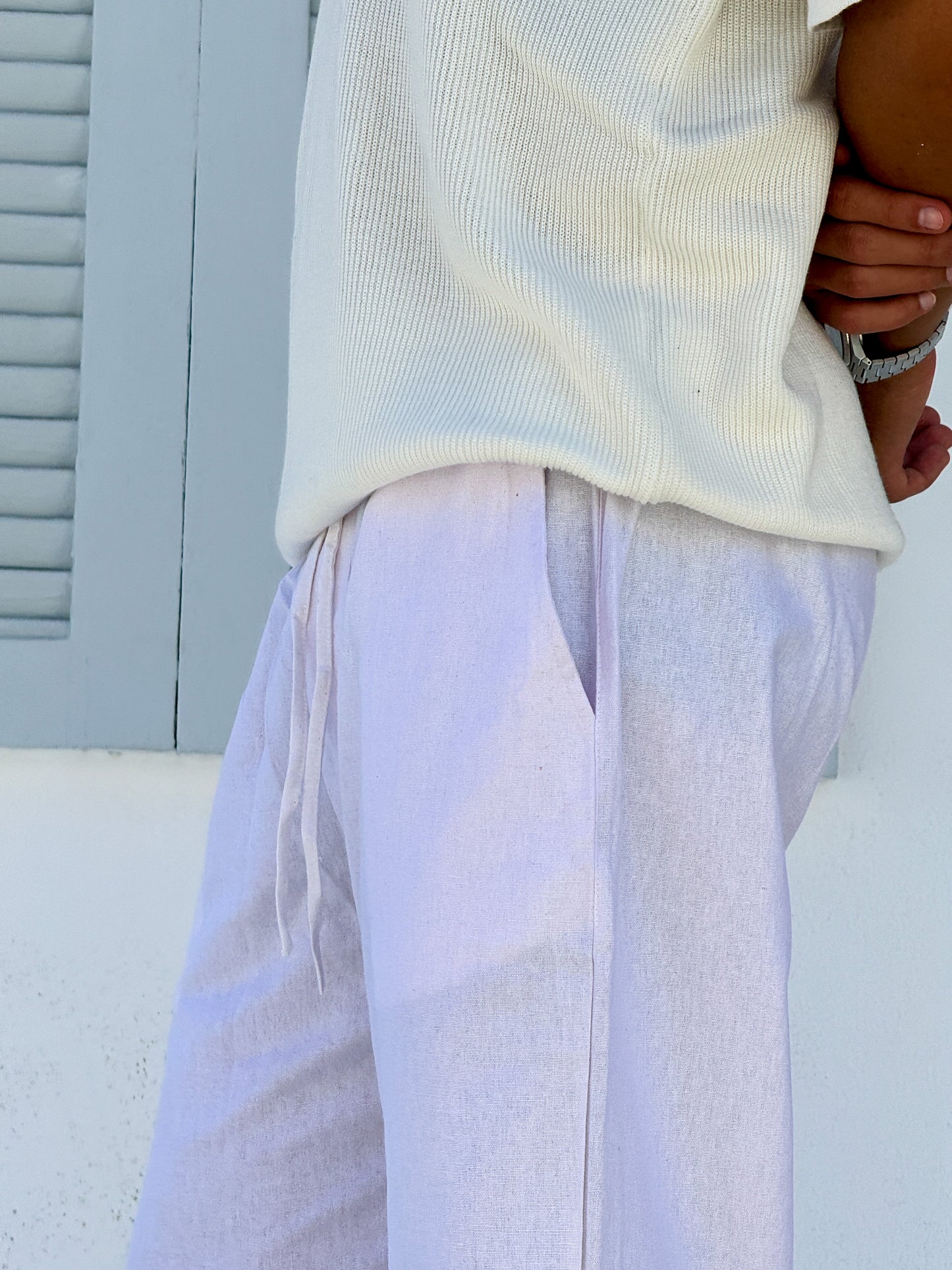 White Linen Pants