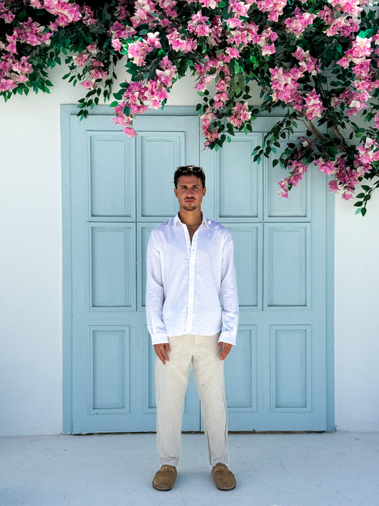 White Linen Shirt